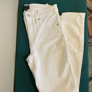 J.Crew Factory white skinny jeans